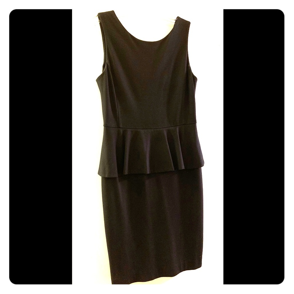 Black Peplum Banana Republic Dress